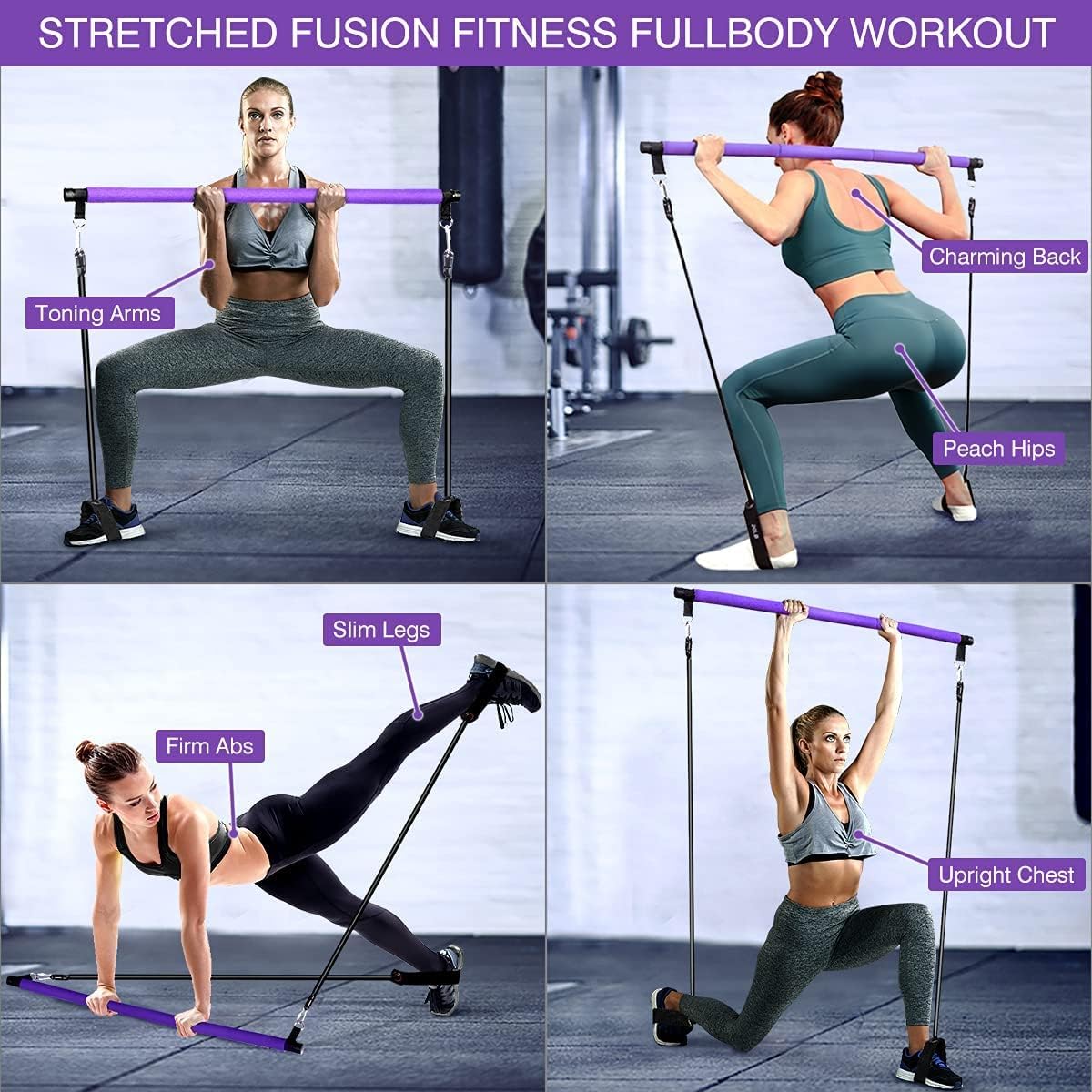 Pilates Bar Kit With Resistance Bands - Stuff Haven INTL